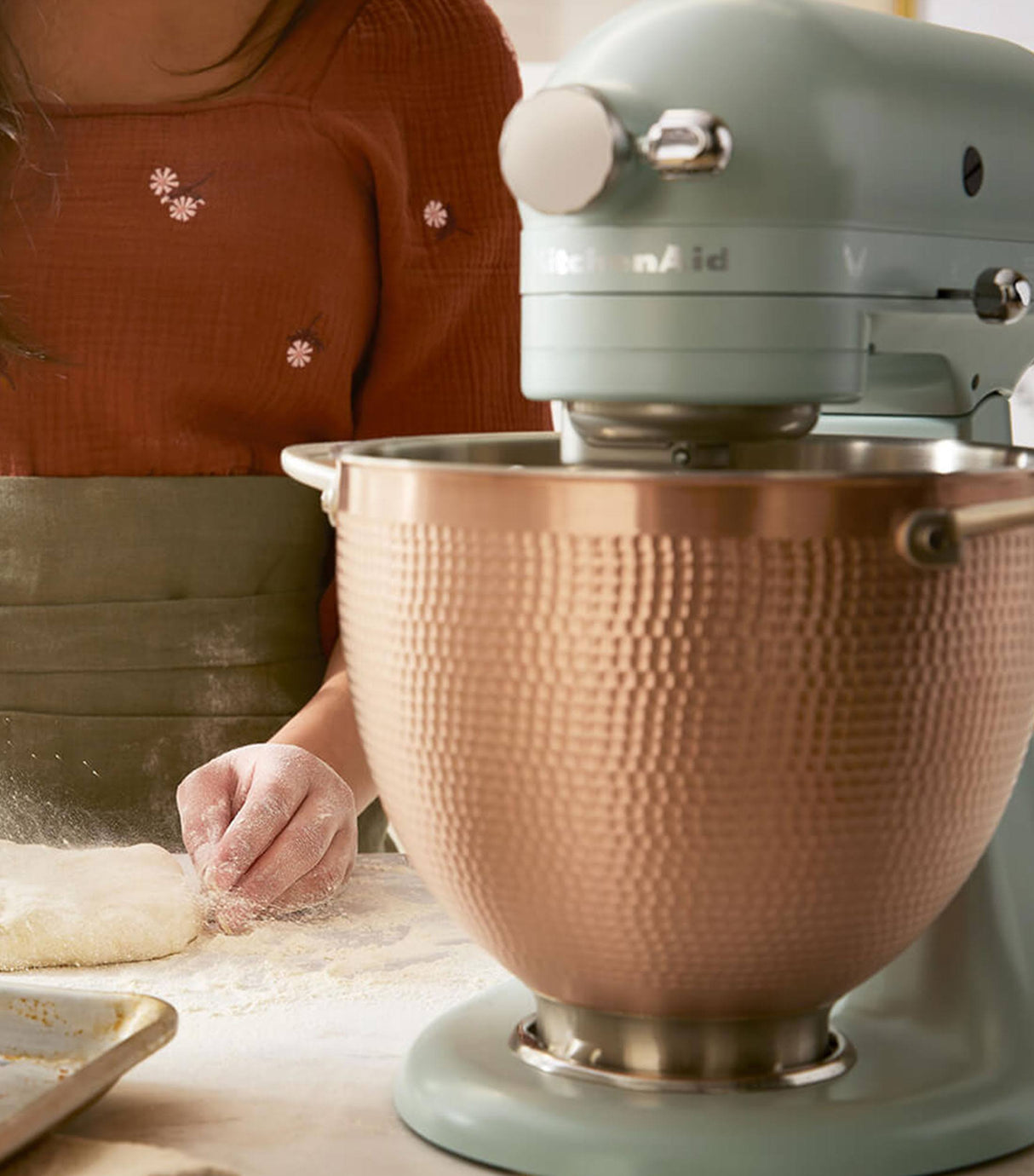 KitchenAid 2022 Design Series Blossom Tilt-Head Stand Mixer KSM180LELB